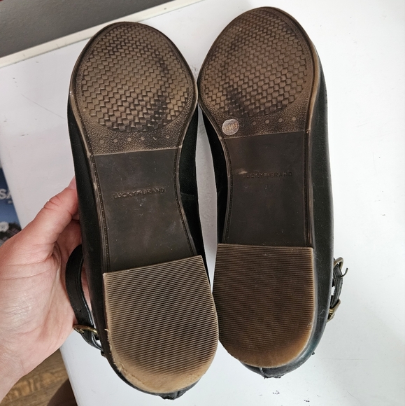 Lucky Brand leather ballet flats with ankle straps 9.5 - Picture 6 of 10